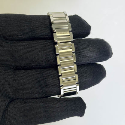 Cartier Tank Stainless Steel 20mm Ivory Dial Watch Ref# W51008Q3 - Happy Jewelers Fine Jewelry Lifetime Warranty