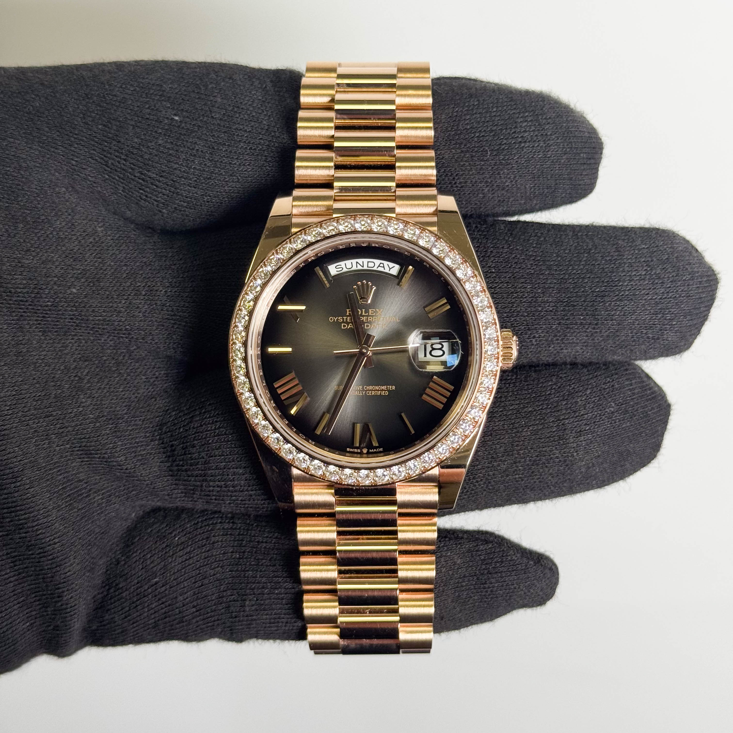 Rolex Day-Date 40mm Slate Ombre Dial Watch Ref# 228345RBR
