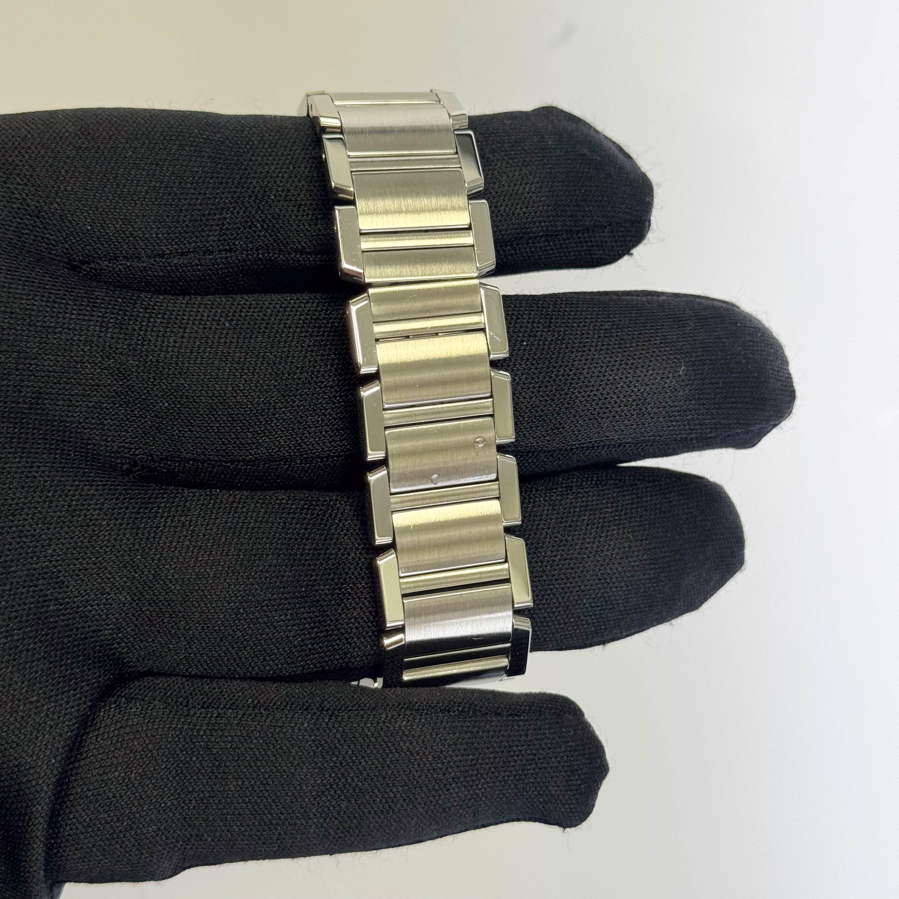 Cartier Tank Stainless Steel 25mm White Dial Watch Ref# W51011Q3 - Happy Jewelers Fine Jewelry Lifetime Warranty