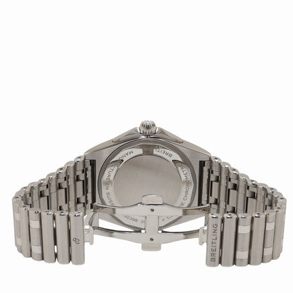 Breitling Chronomat GMT 40MM Stainless Steel Blue Stick Dial Watch Reference# A32398101C1A1 - Happy Jewelers Fine Jewelry Lifetime Warranty