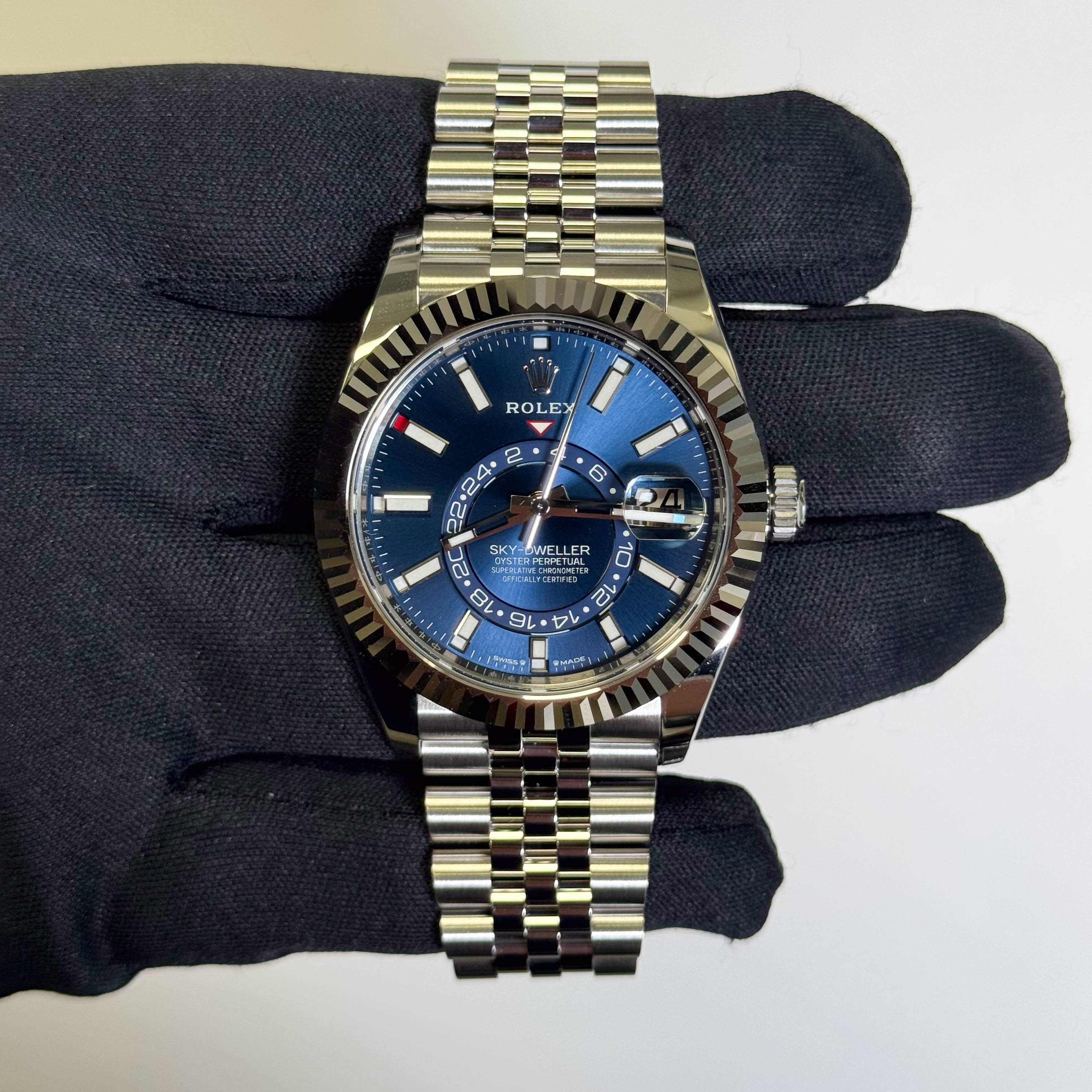 Rolex Sky-Dweller 42mm Blue Dial Watch Ref# 336934 - Happy Jewelers Fine Jewelry Lifetime Warranty