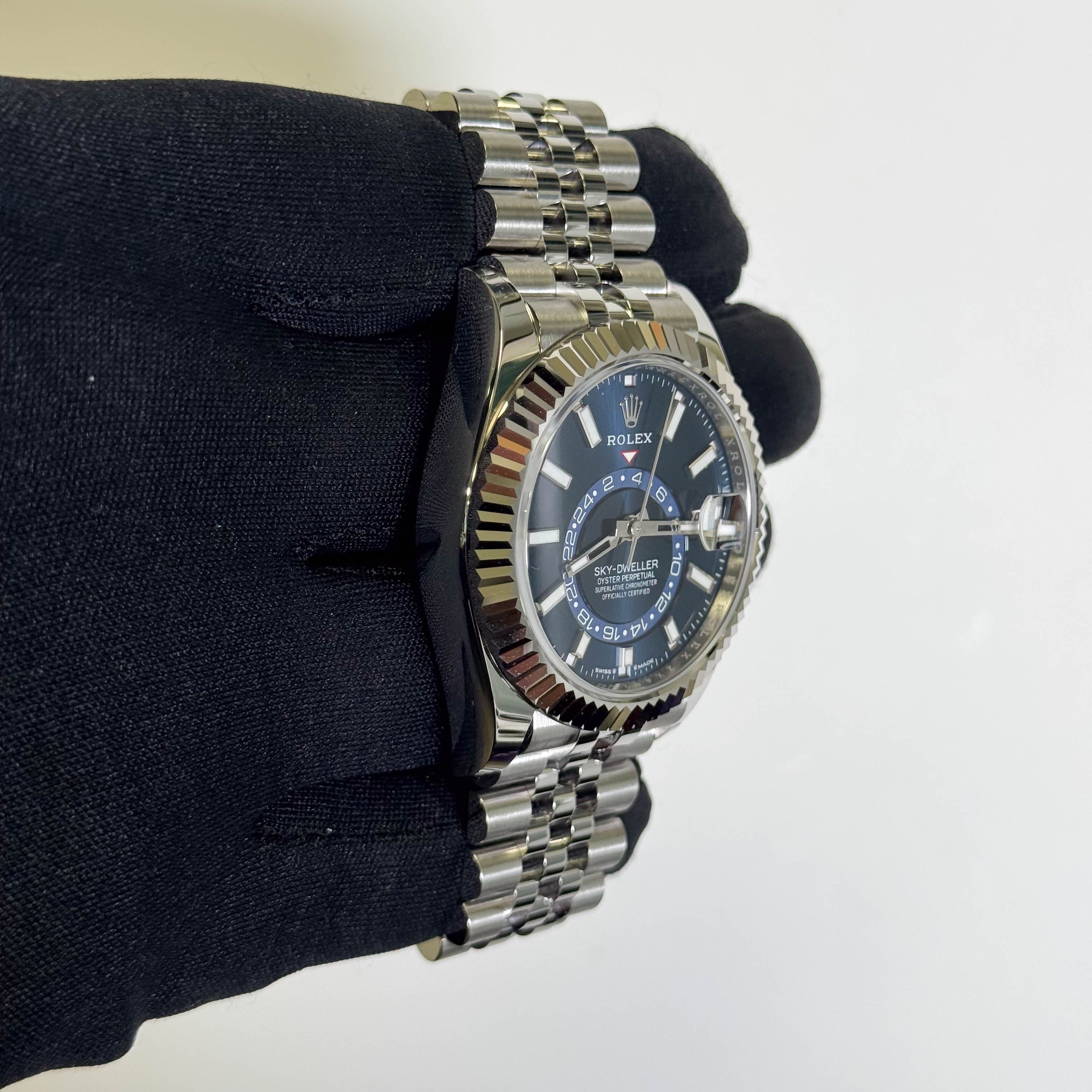 Rolex Sky-Dweller 42mm Blue Dial Watch Ref# 336934 - Happy Jewelers Fine Jewelry Lifetime Warranty