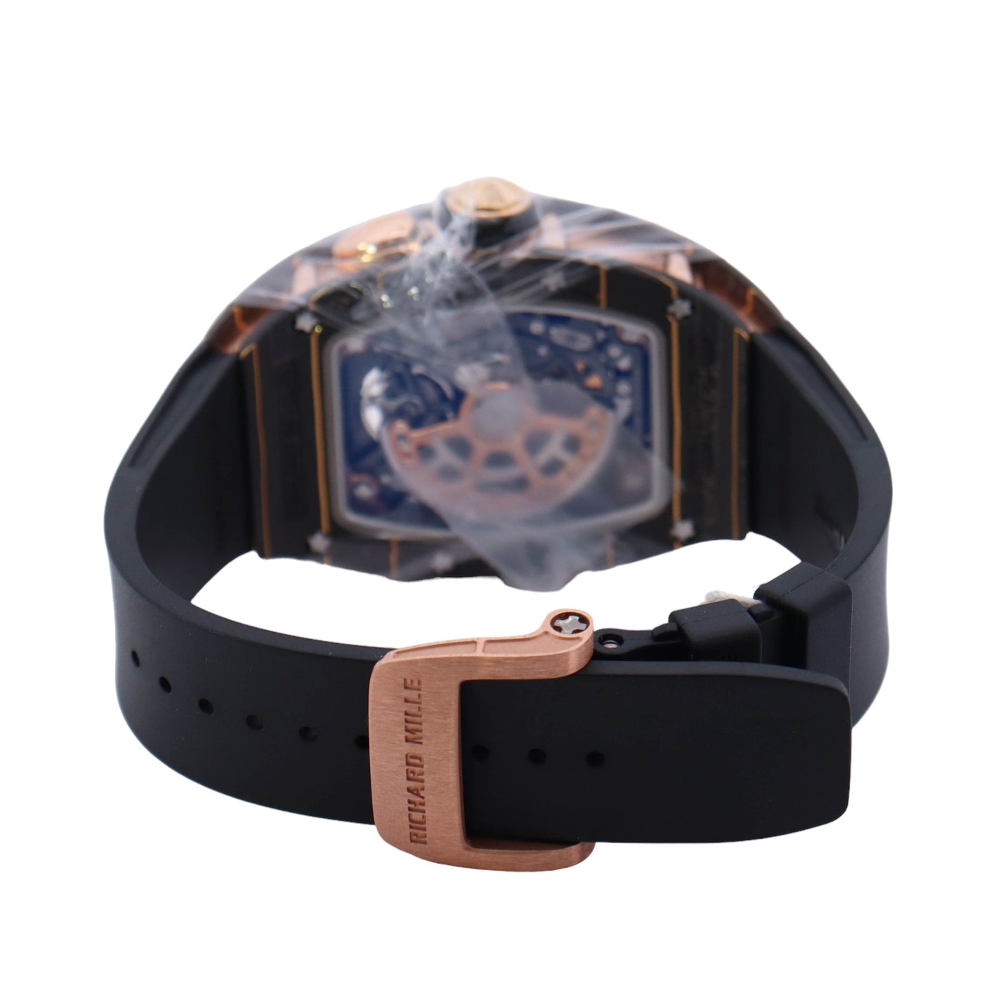 Richard Mille RM037 37mm Carbon TPT & Rose Gold Skeleton Dial Watch Ref# RM037 - Happy Jewelers Fine Jewelry Lifetime Warranty