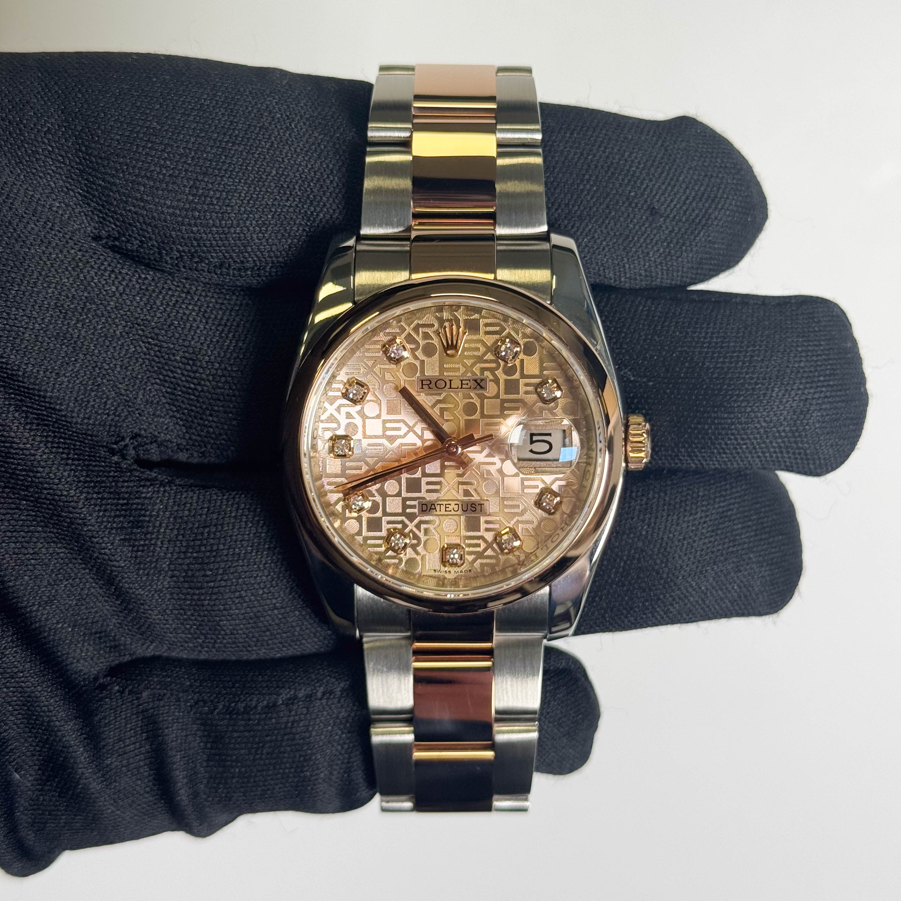 Rolex Datejust 36mm Pink Dial Watch Ref# 116201