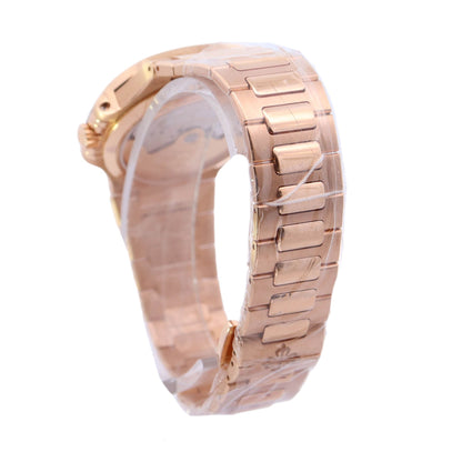 Patek Philippe Ladies Nautilus Rose Gold 32mm Champagne Stick Dial Watch Ref# 7010R/1R-013 - Happy Jewelers Fine Jewelry Lifetime Warranty