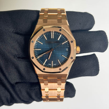 Audemars Piguet Royal Oak 41mm Blue Dial Watch Ref# 15510OR.OO.1320OR.03