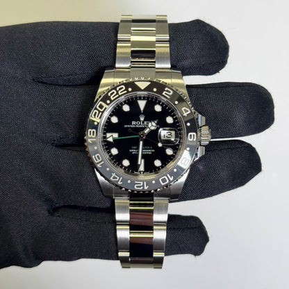 Rolex GMT-Master II 40mm Black Dial Watch Ref# 126710GRNR - Happy Jewelers Fine Jewelry Lifetime Warranty