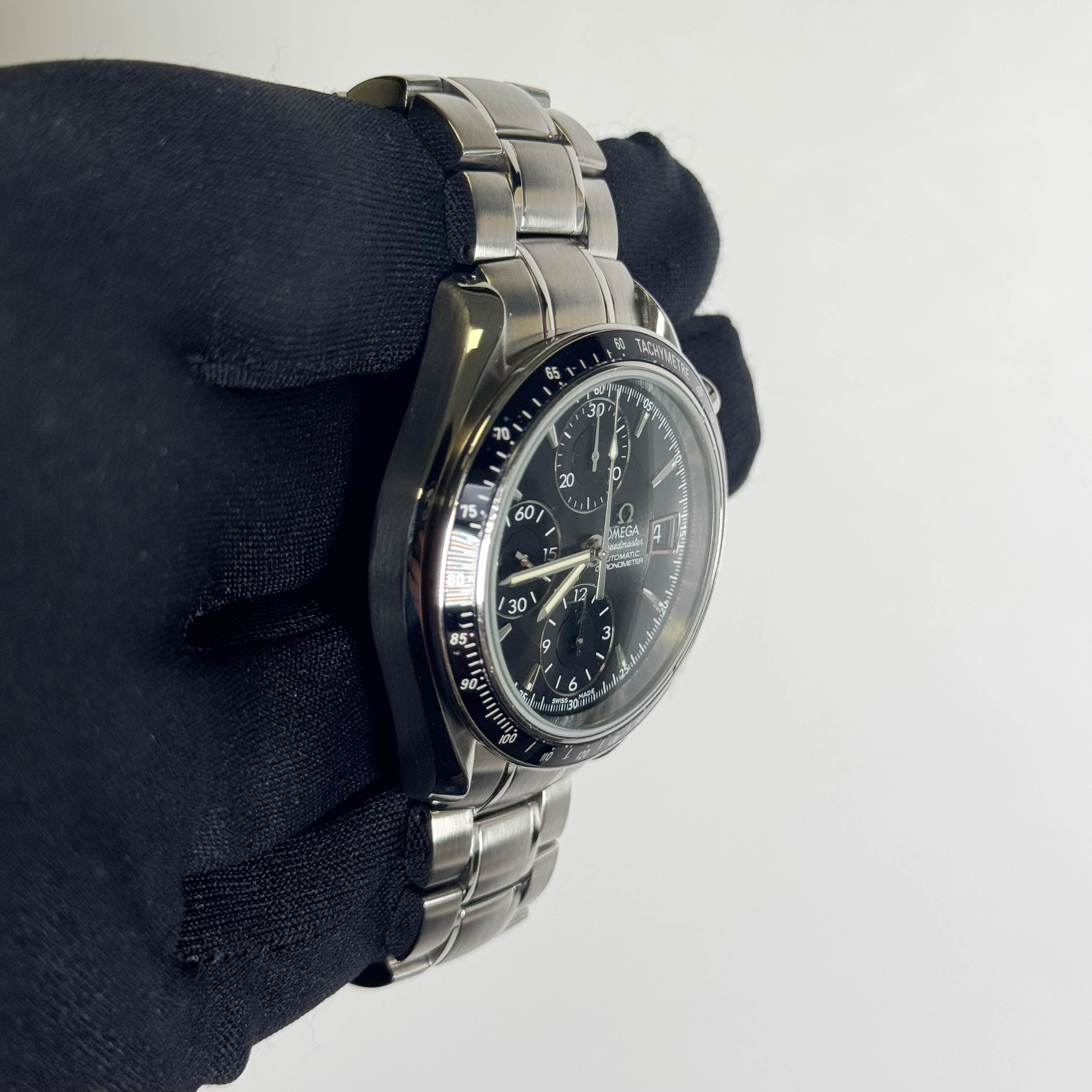 Omega Speedmaster 40mm Black Dial Watch Ref# 3210.50 - Happy Jewelers Fine Jewelry Lifetime Warranty