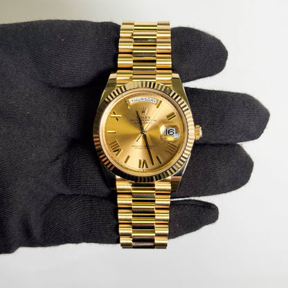 Rolex Day-Date 40mm Champagne Dial Watch Ref# 228238
