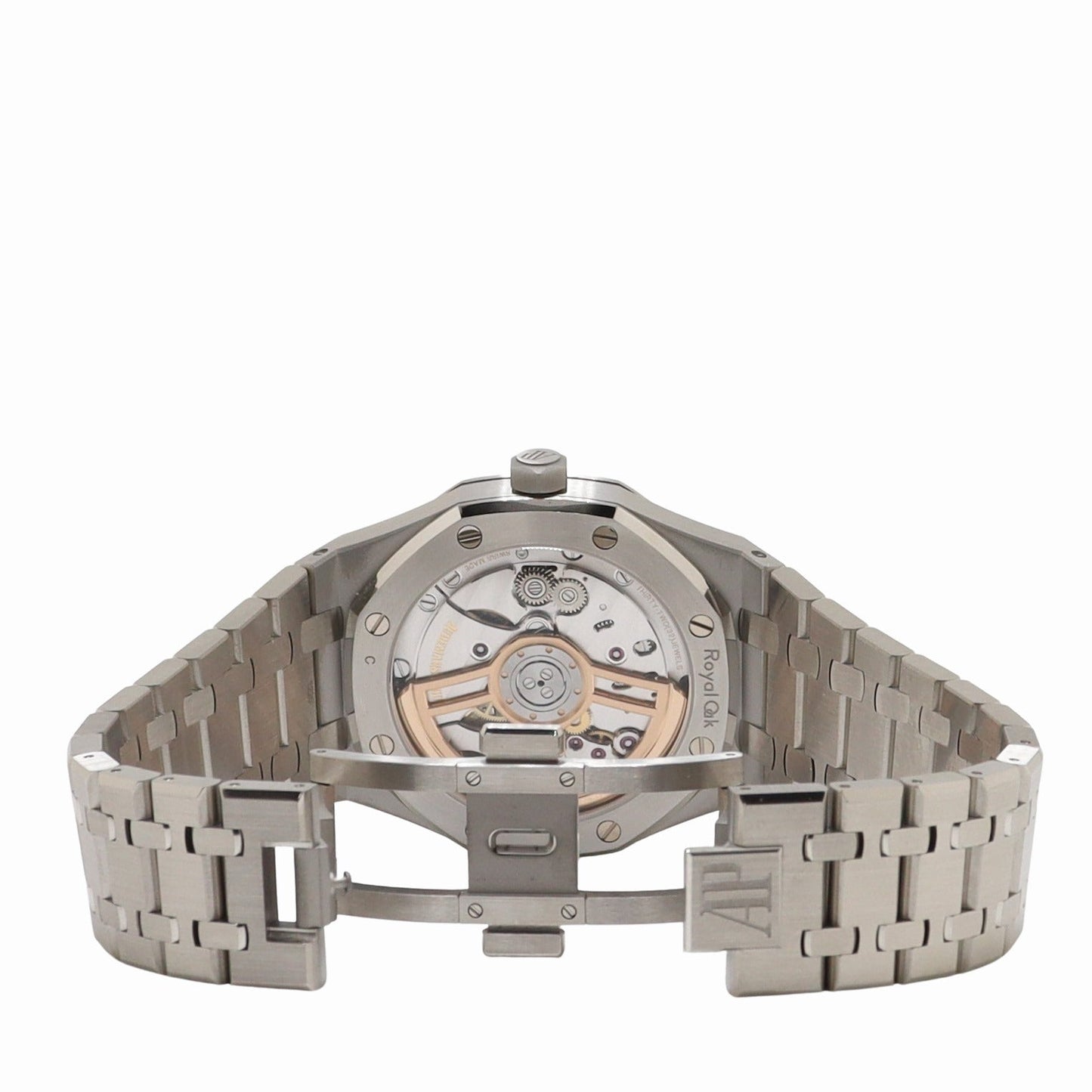 Audemars Piguet Royal Oak 41mm Stainless Steel Silver Grand Tapisserie Dial Watch Reference# 15500ST.OO.1220ST.04 - Happy Jewelers Fine Jewelry Lifetime Warranty