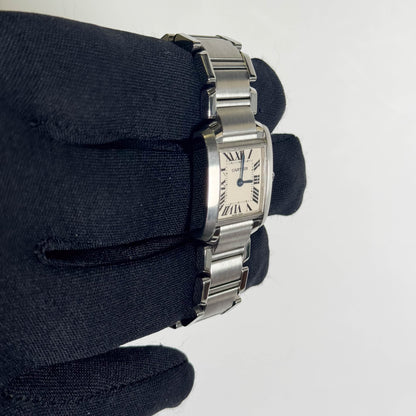 Cartier Tank 20mm Ivory Dial Watch Ref# W51008Q3