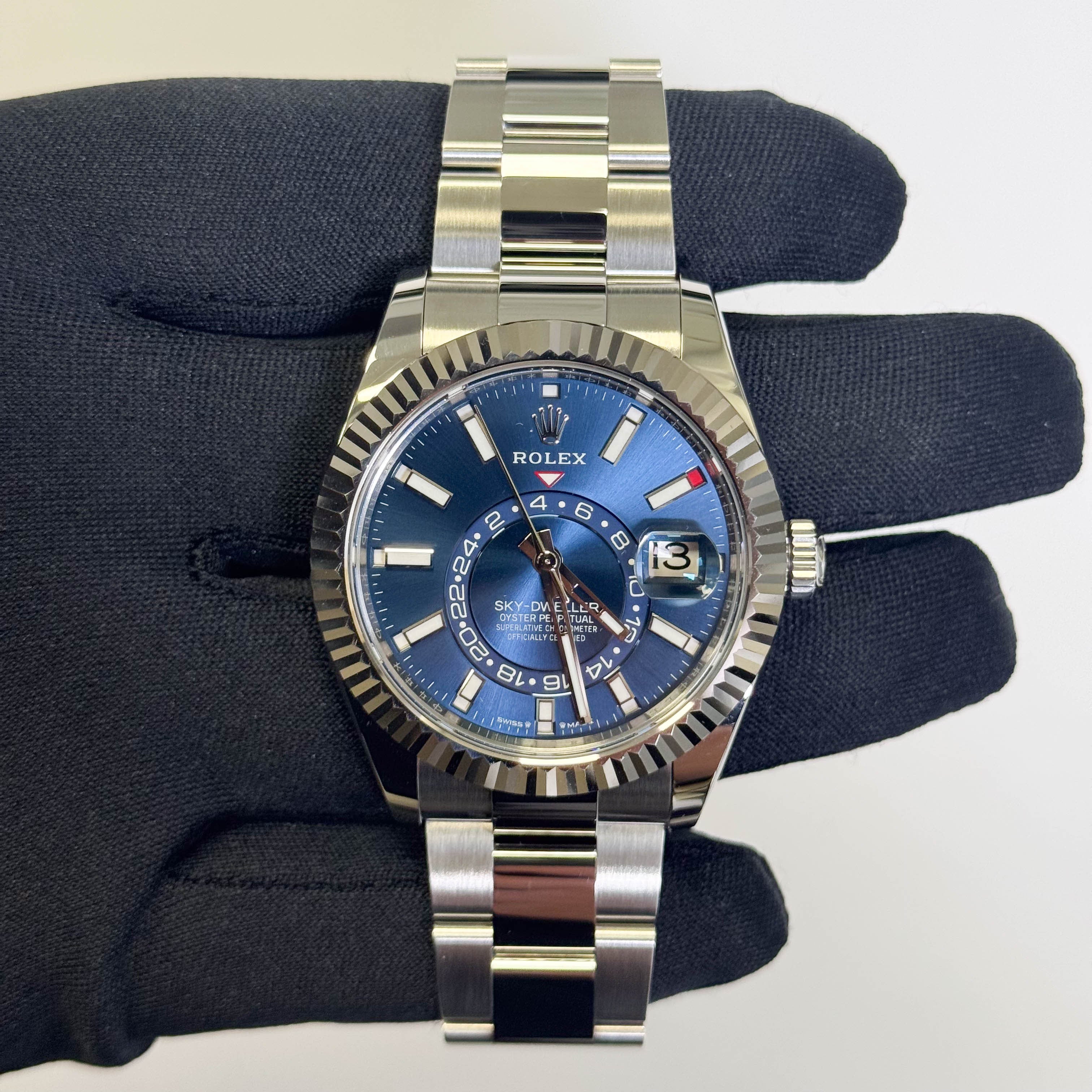 Rolex Sky-Dweller 42mm Blue Dial Watch Ref# 336934