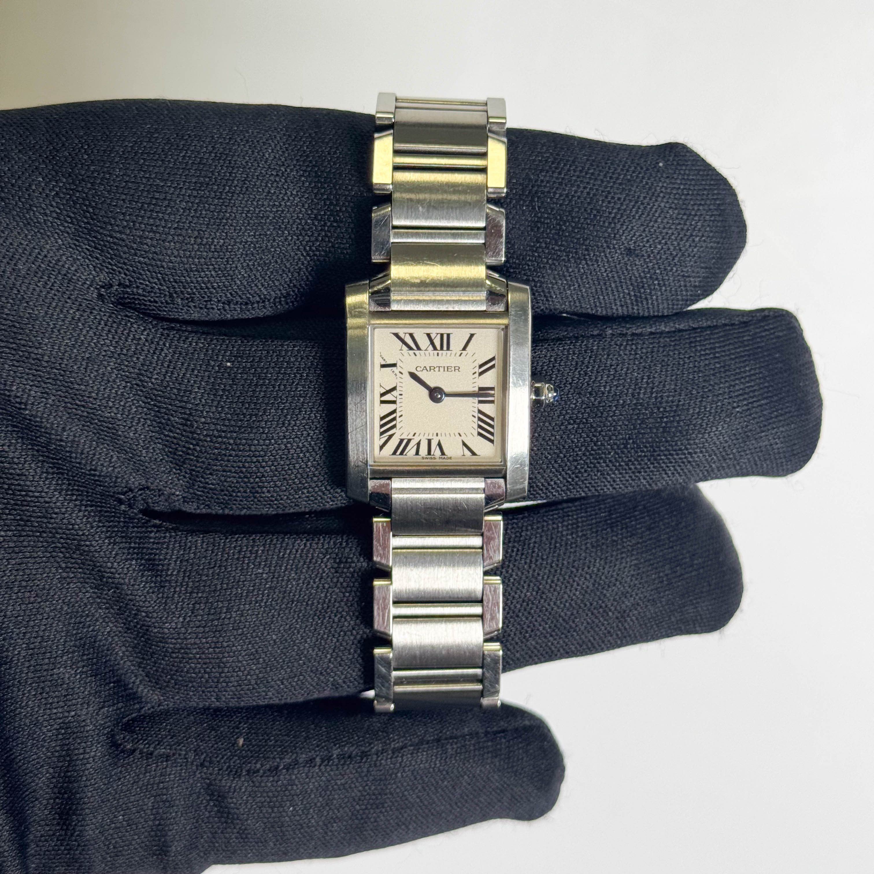 Cartier Tank 20mm Ivory Dial Watch Ref# W51008Q3