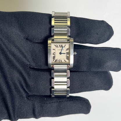 Cartier Tank 20mm Ivory Dial Watch Ref# W51008Q3 - Happy Jewelers Fine Jewelry Lifetime Warranty