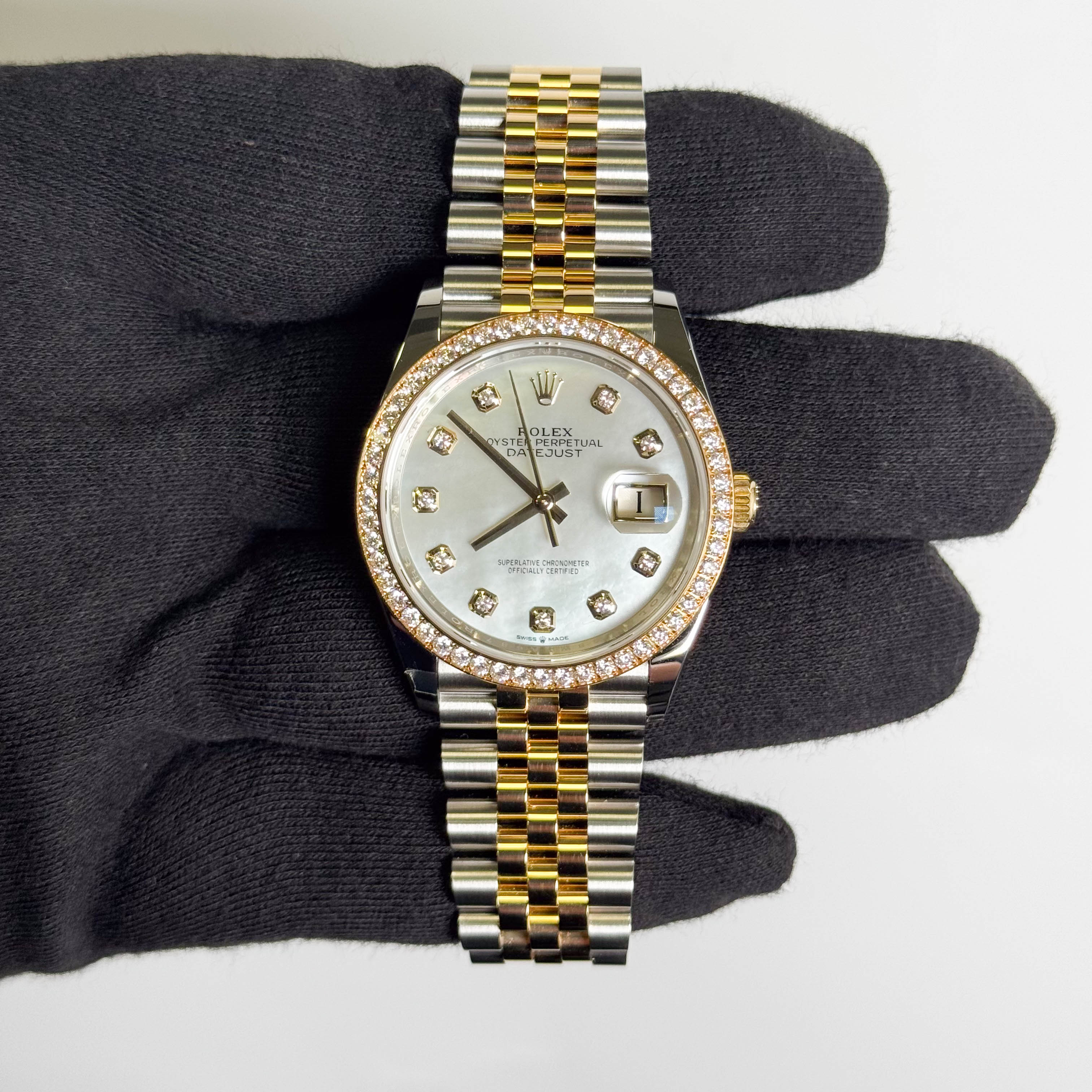 Rolex Datejust 36mm MOP Dial Watch Ref# 126283RBR