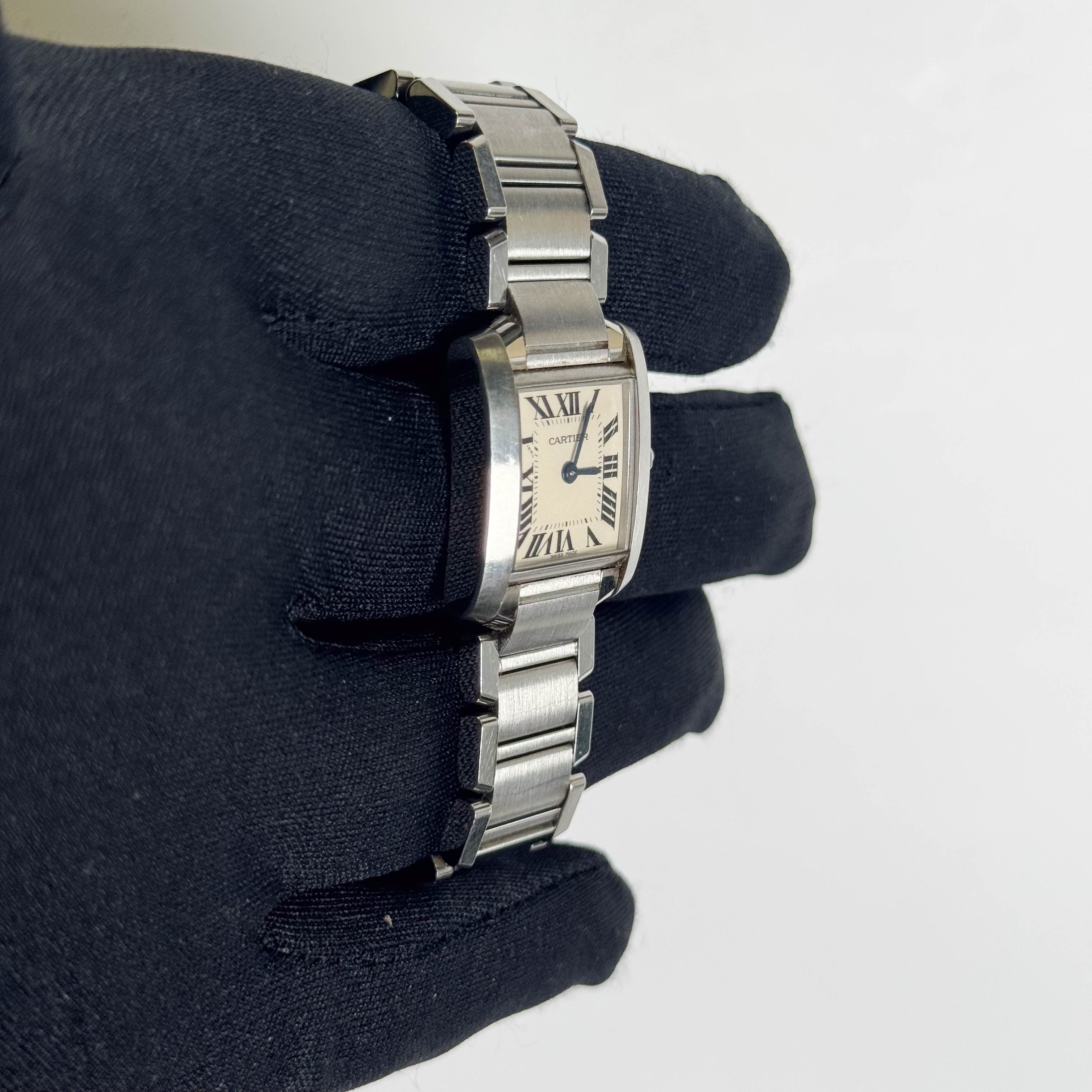 Cartier Tank 20mm Ivory Dial Watch Ref# W51008Q3