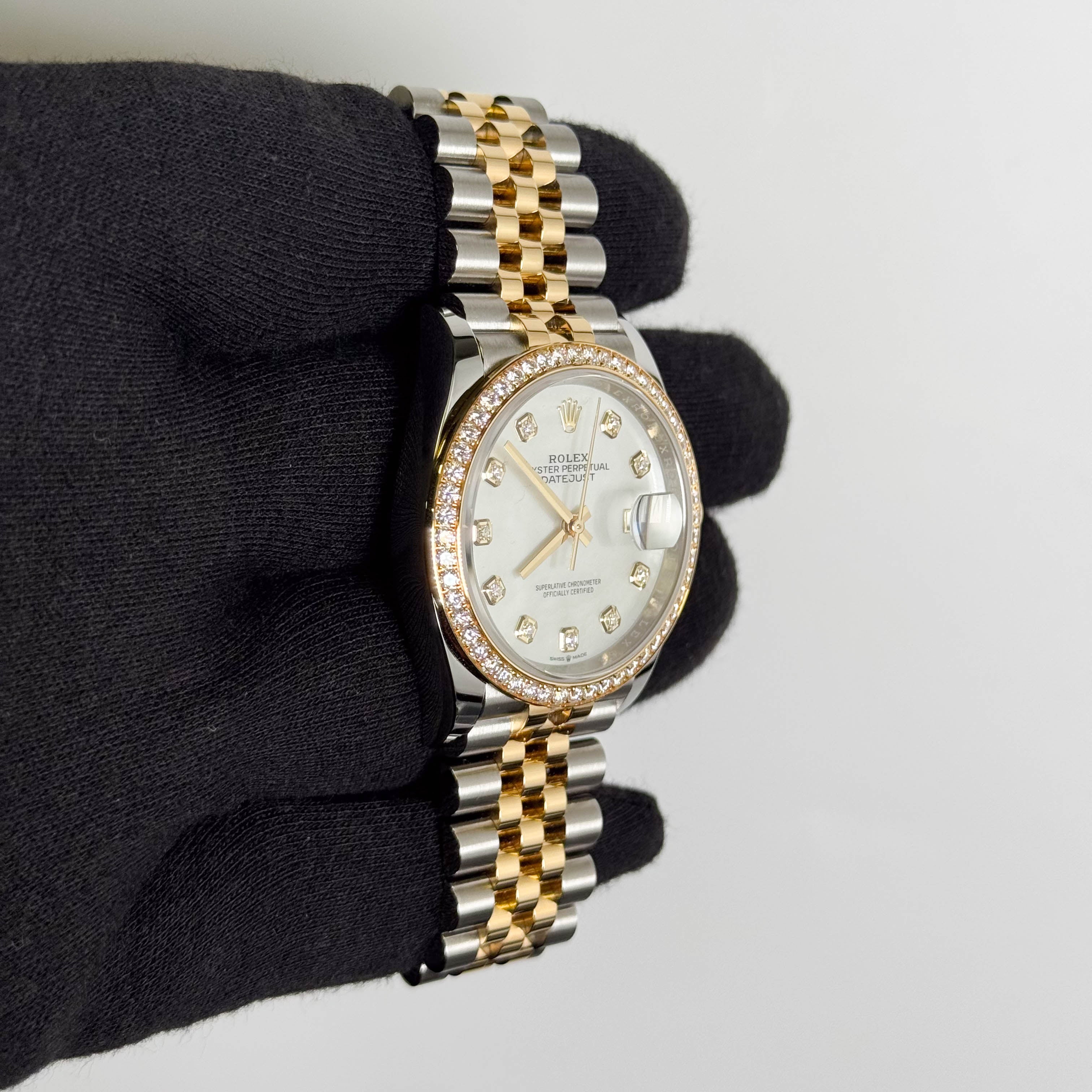 Rolex Datejust 36mm MOP Dial Watch Ref# 126283RBR