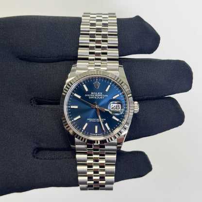 Rolex Datejust 36mm Blue Dial Watch Ref# 126234