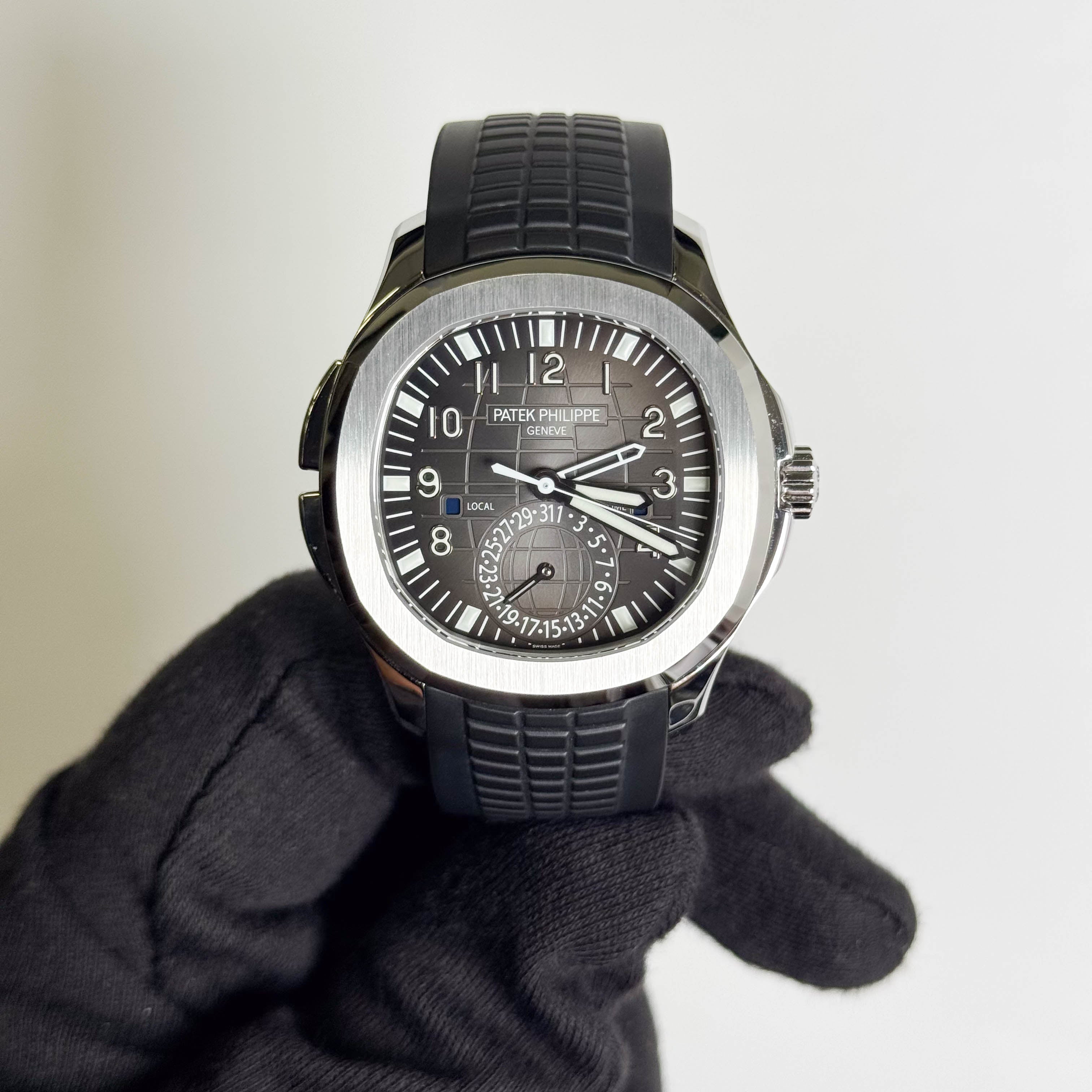 Patek Philippe Aquanaut 40mm Black Dial Watch Ref# 5164A-001