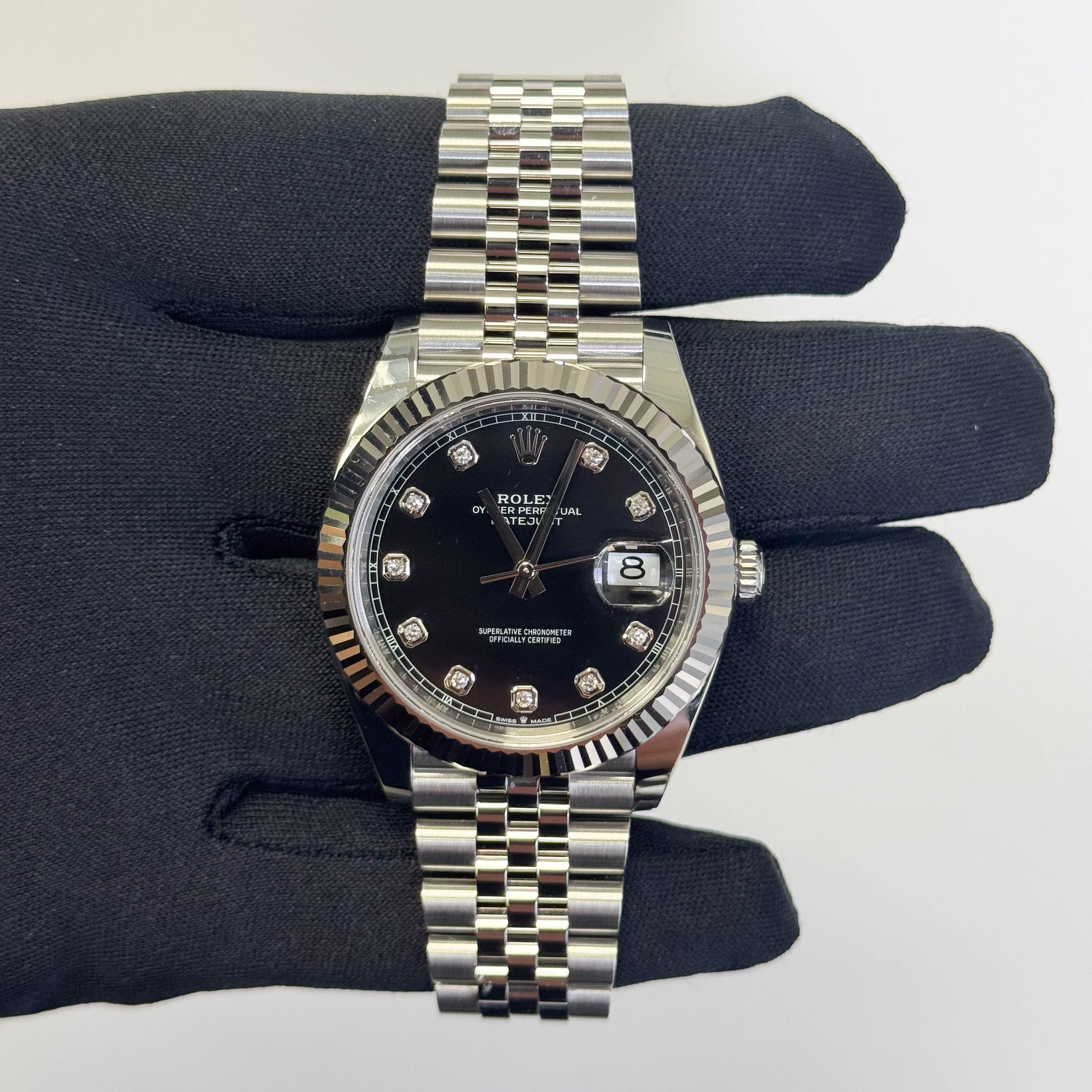 Rolex Datejust 41mm Black Dial Watch Ref# 126334