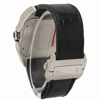 Cartier Santos 100 Large 41mm Stainless Steel Silver Roman Dial Watch Reference# W20073X8 - Happy Jewelers Fine Jewelry Lifetime Warranty