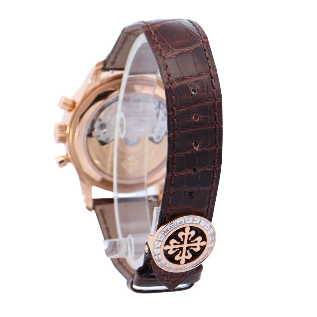 Patek Philippe Annual Calendar Rose Gold 40mm Black Stick Dial Watch Ref# 5961R-010 - Happy Jewelers Fine Jewelry Lifetime Warranty