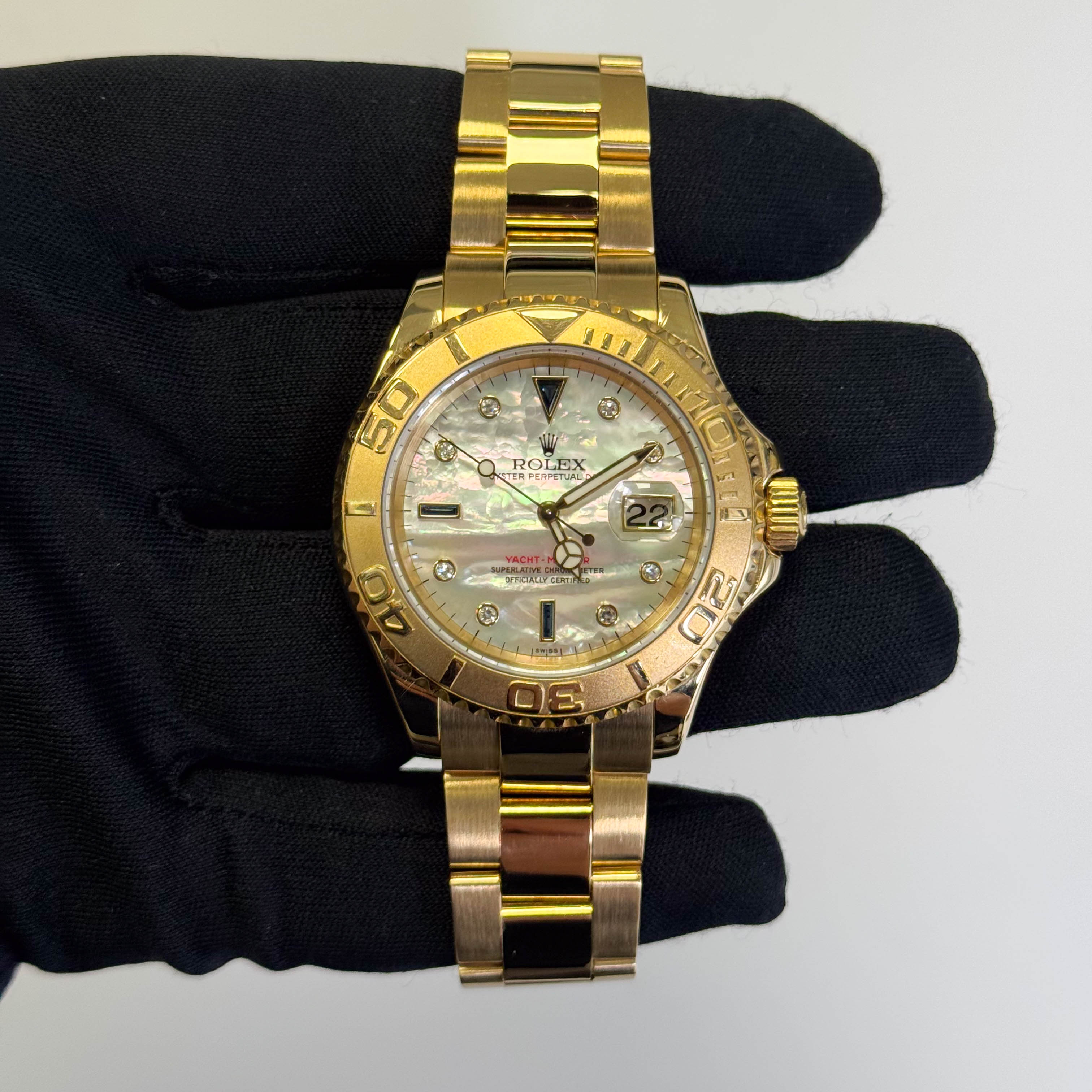 Rolex Yacht-Master 40mm White MOP Dial Watch Ref# 16628