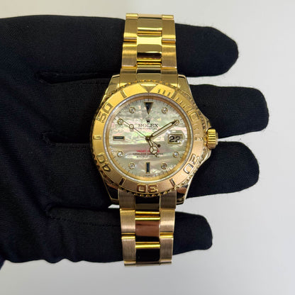 Rolex Yacht-Master 40mm White MOP Dial Watch Ref# 16628