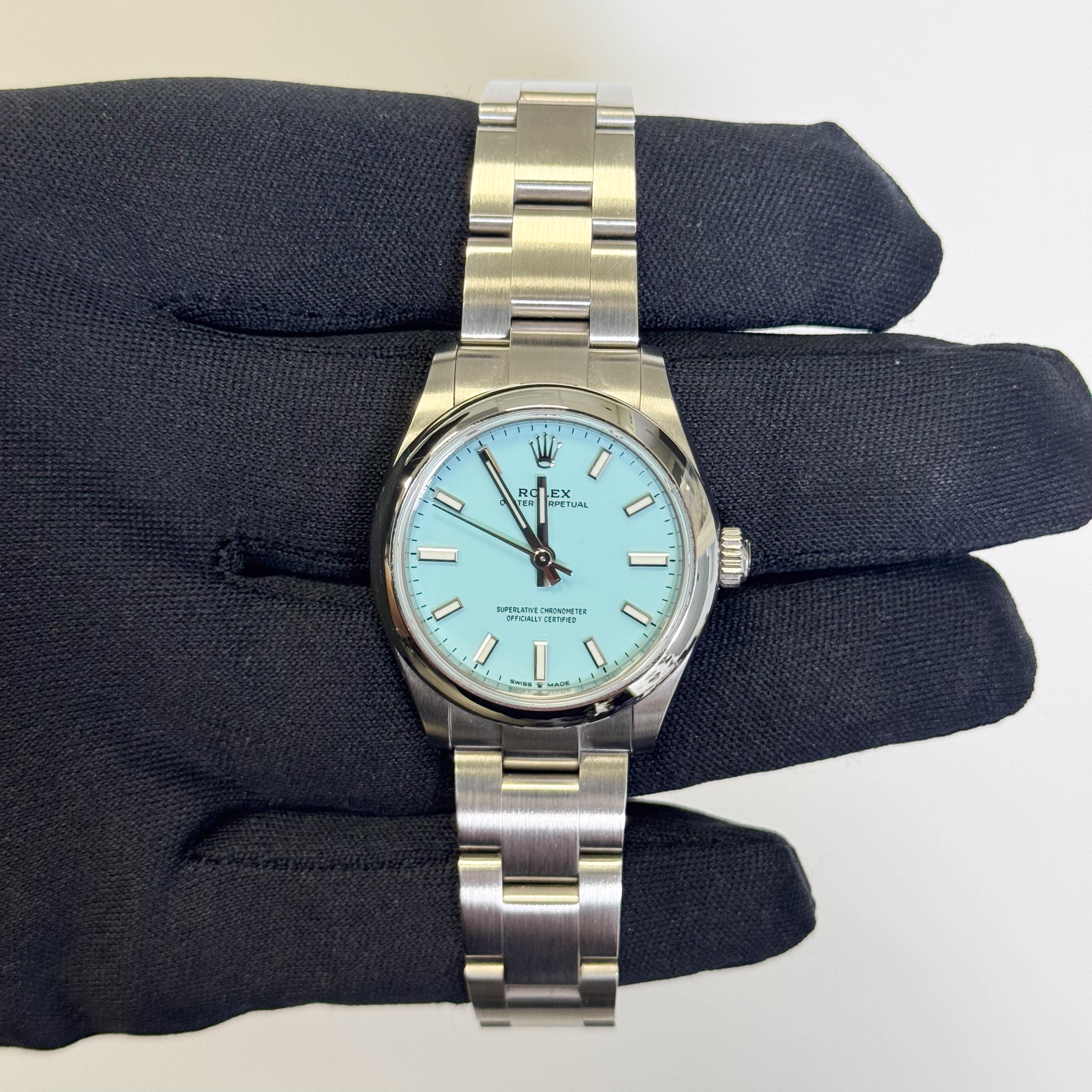 Rolex Oyster Perpetual 31mm Tiffany Dial Watch Ref# 277200