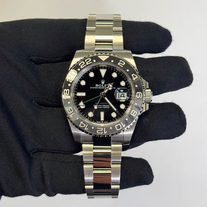 Rolex GMT-Master II 40mm Black Dial Ref# 126710GRNR