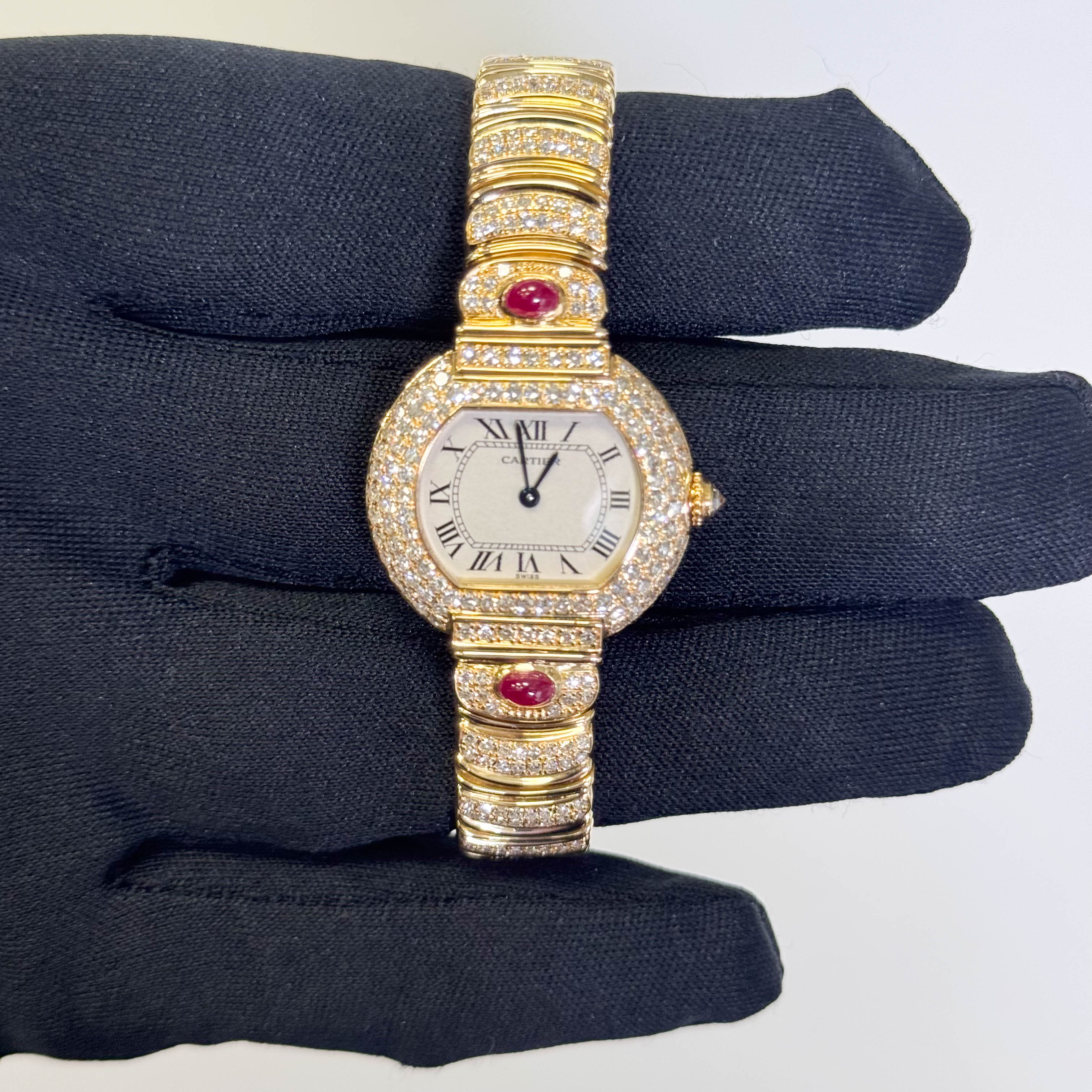 Cartier Ellipse 28mm x 12mm White Dial Watch