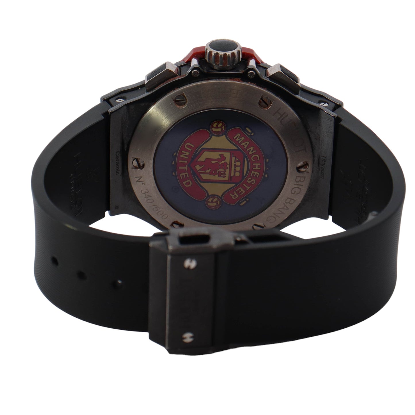 Hublot Big Bang "Red Devil" Black Ceramic 44mm Black Stick Dial Watch Reference #:  318.CM.1190.RX.MAN08 - Happy Jewelers Fine Jewelry Lifetime Warranty