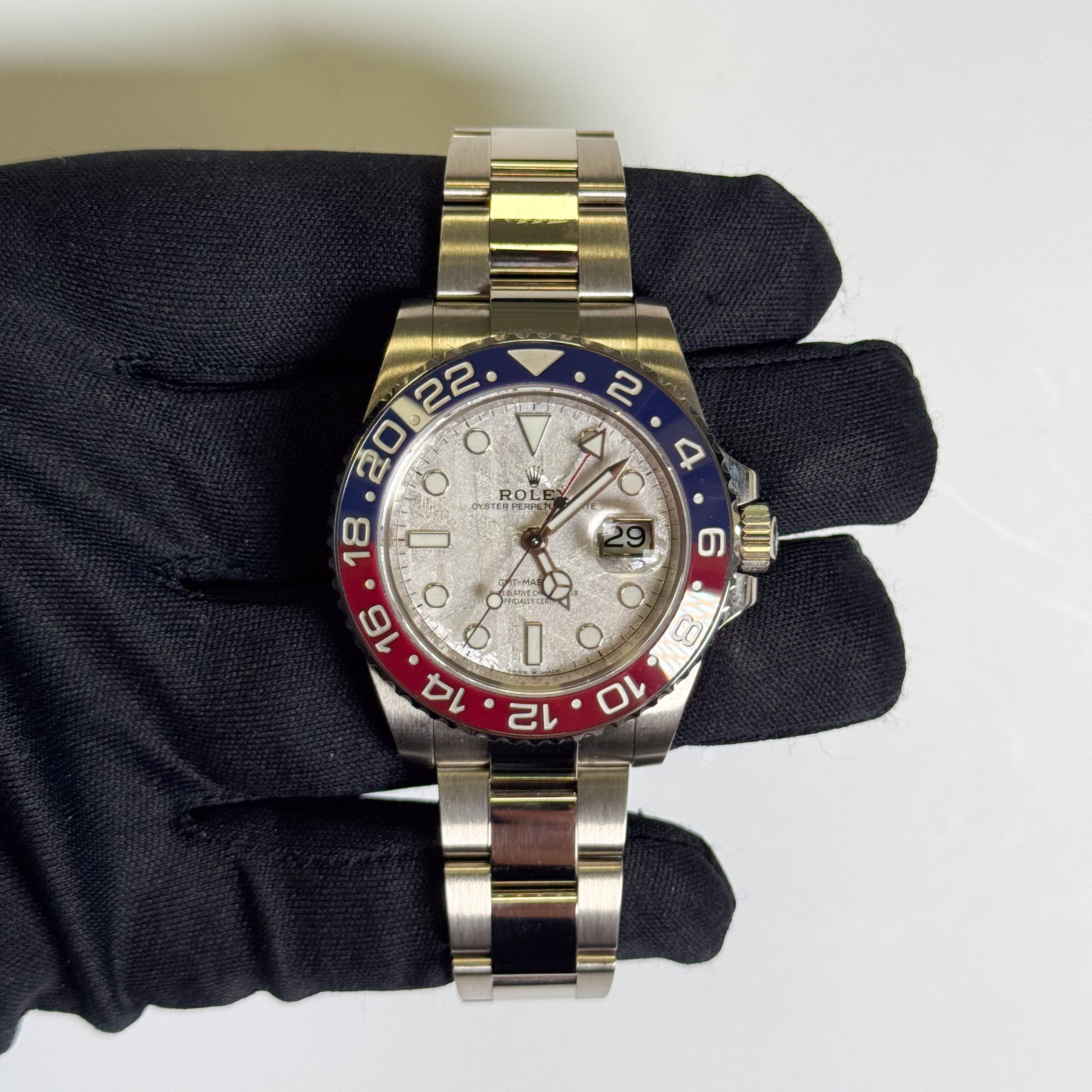 Rolex GMT-Master II 40mm Meteorite Dial Watch Ref# 126719BLRO