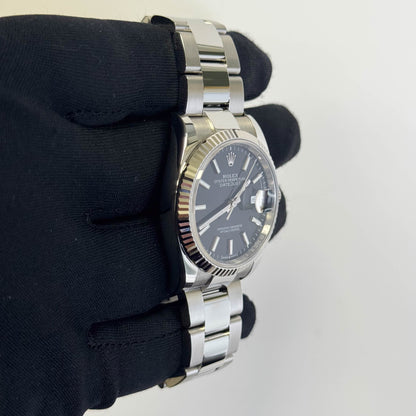 Rolex Datejust 36mm Black Dial Watch Ref# 126234