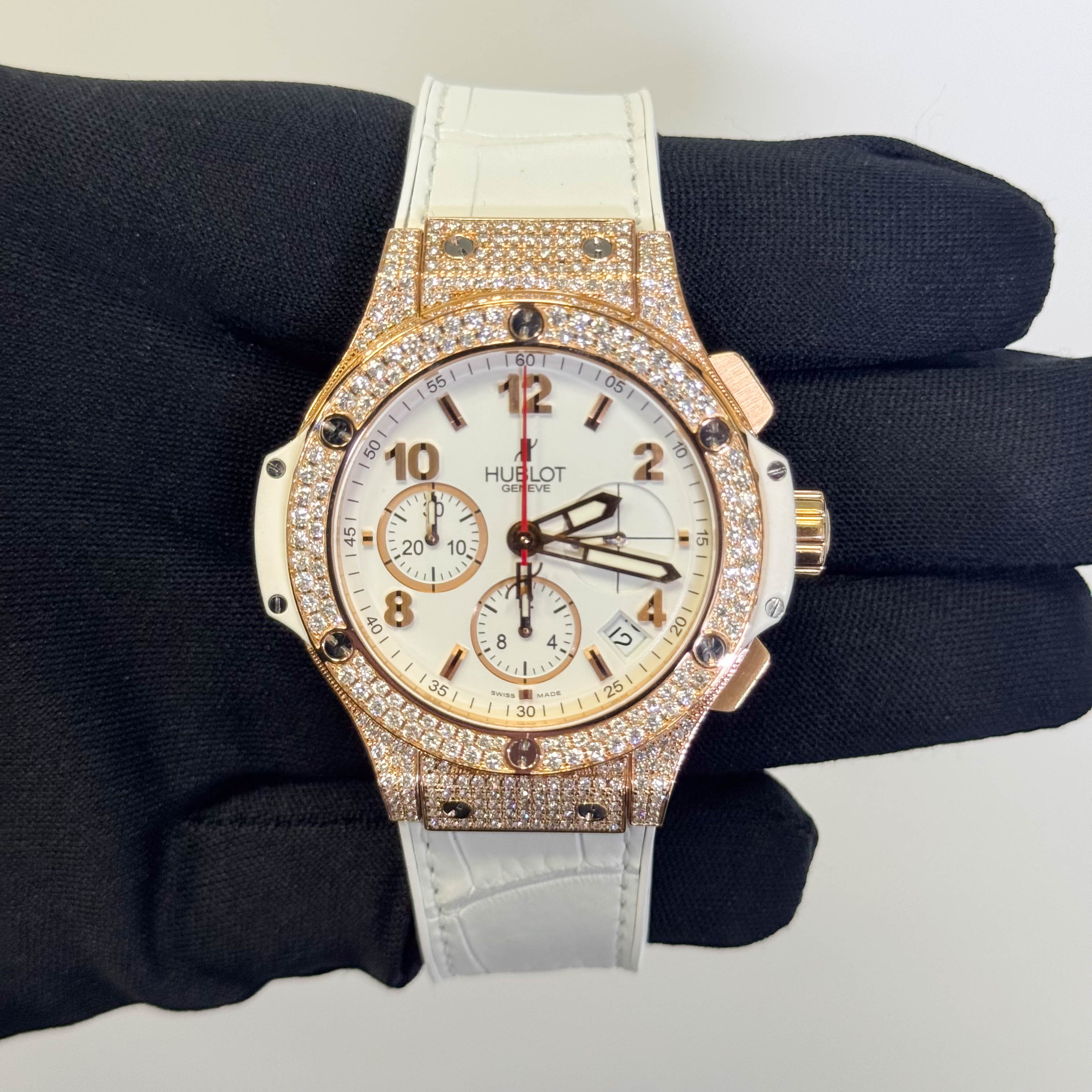 Hublot Big Bang 41mm White Dial Watch Ref# 341.PE.230.RW.114