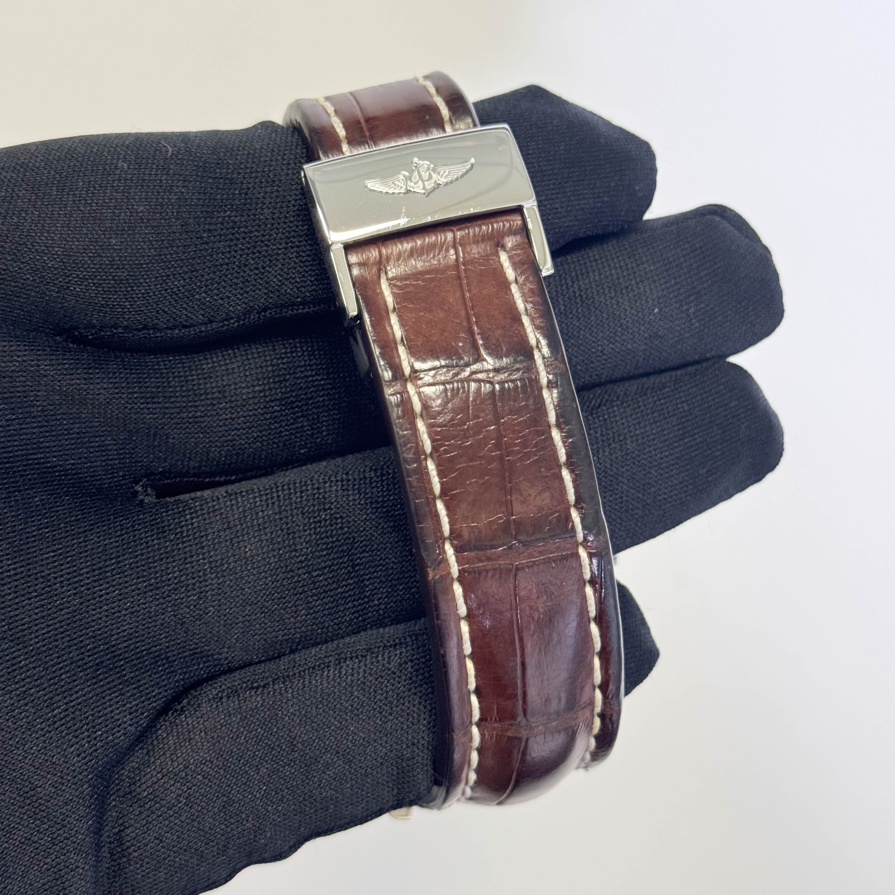 Breitling Transocean 43mm Brown Dial Watch Ref# UB015212/Q594-108W