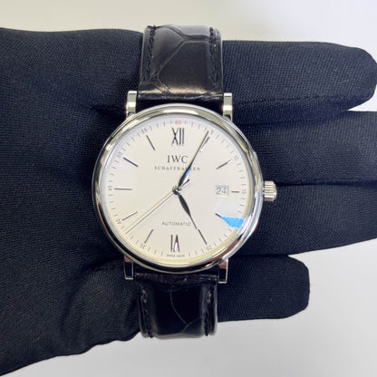 IWC Portofino 40mm Silver Dial Watch Ref# IW356501 - Happy Jewelers Fine Jewelry Lifetime Warranty