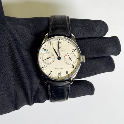 IWC Portugieser 42mm White Dial Watch Ref# IW5007-05