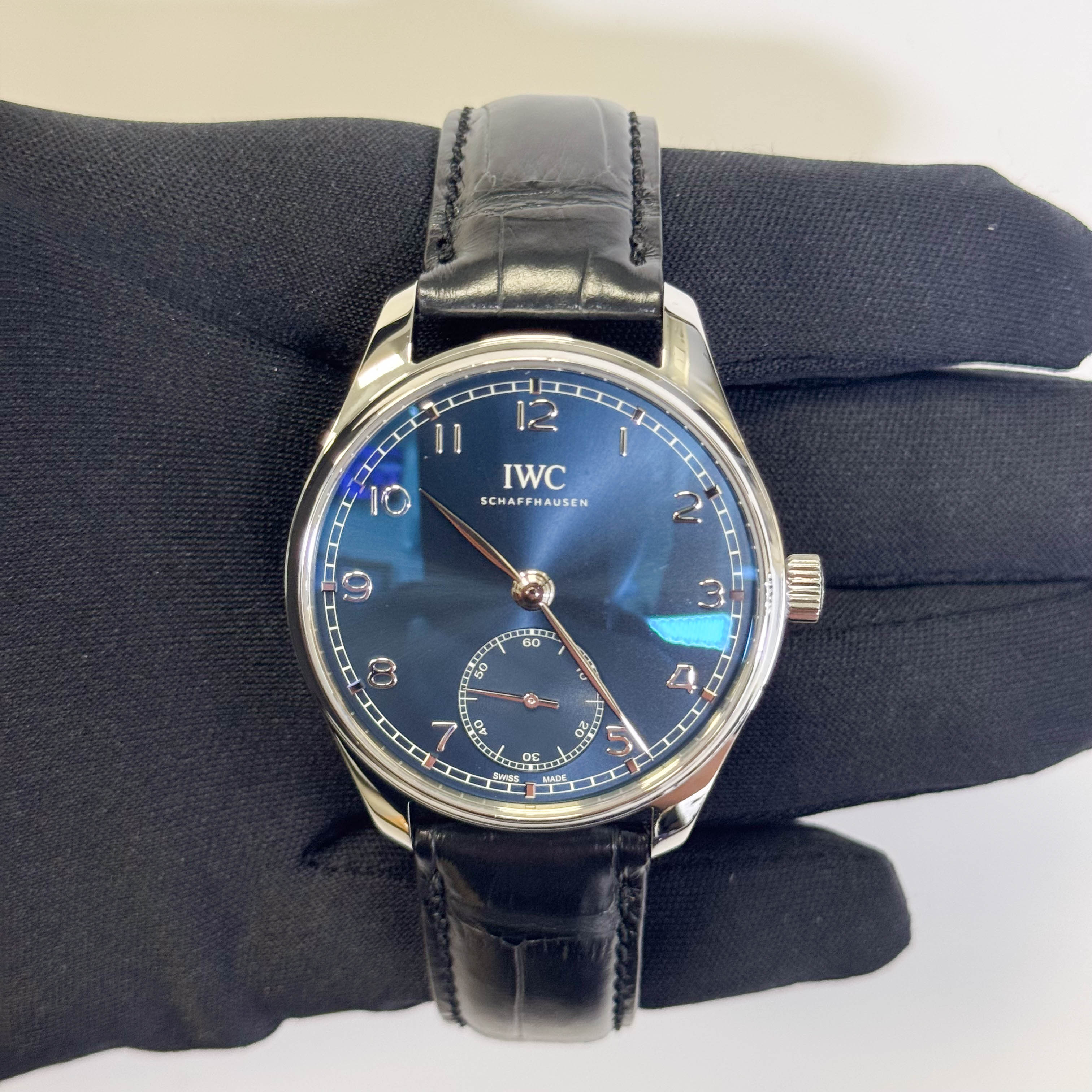 IWC Portugieser 40mm Blue Dial Watch Ref# IW358305