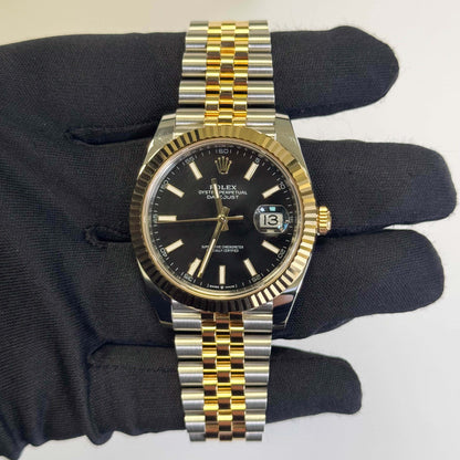 Rolex Datejust 41mm Black Dial Watch Ref# 126333