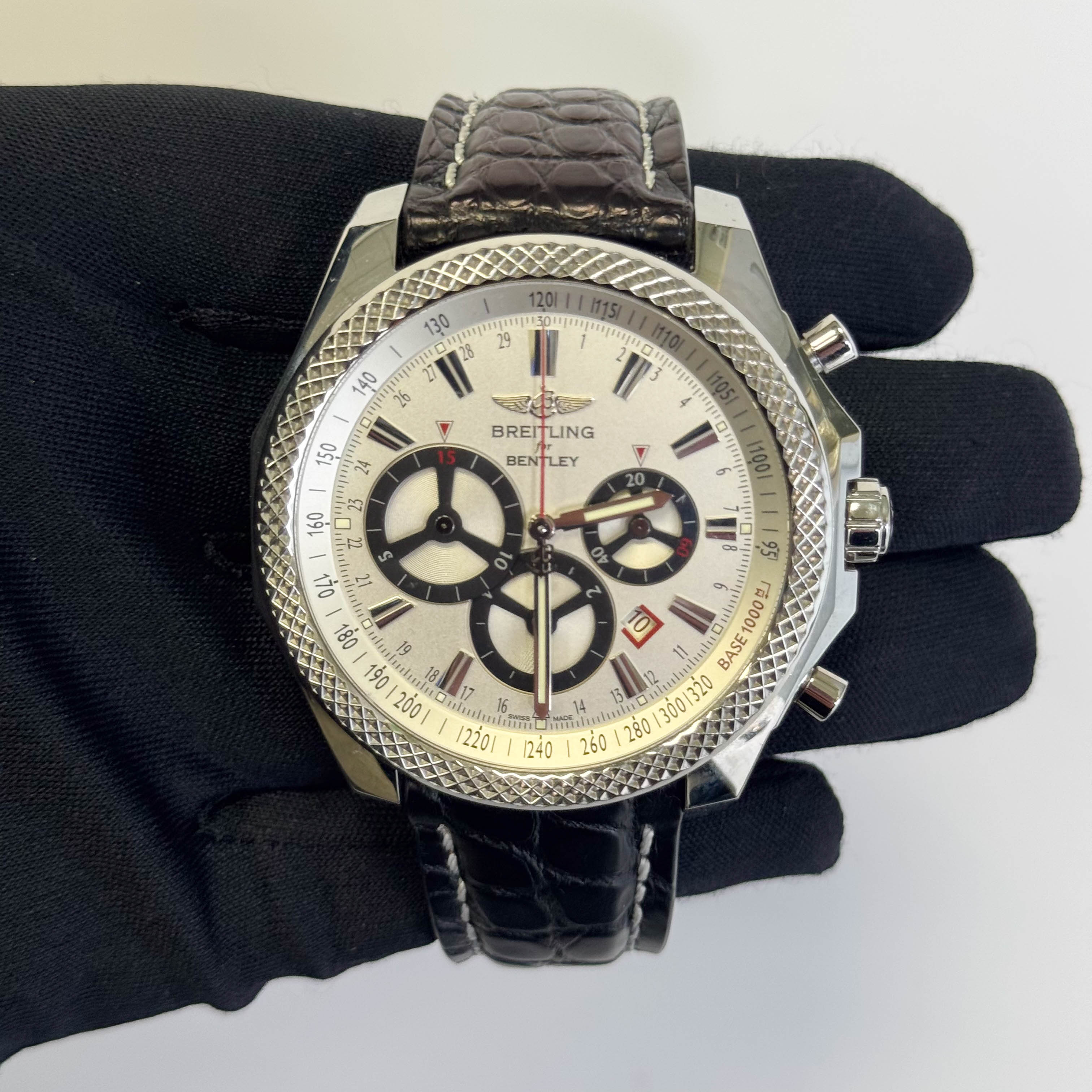 Breitling Bentley 49mm White Dial Watch Ref# A25366