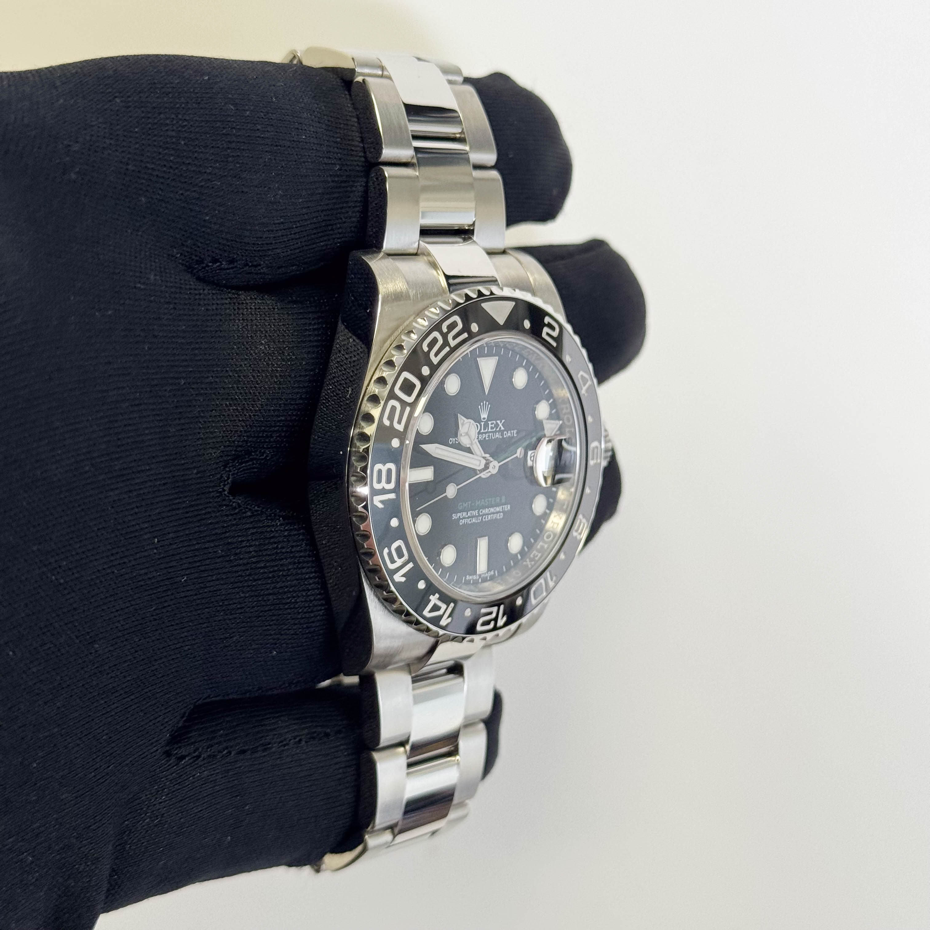 Rolex GMT-Master II 40mm Black Dial Watch Ref# 116710LN