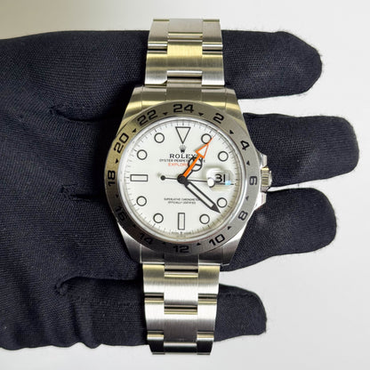 Rolex Explorer II 42mm White Dial Watch Ref# 226570 - Happy Jewelers Fine Jewelry Lifetime Warranty