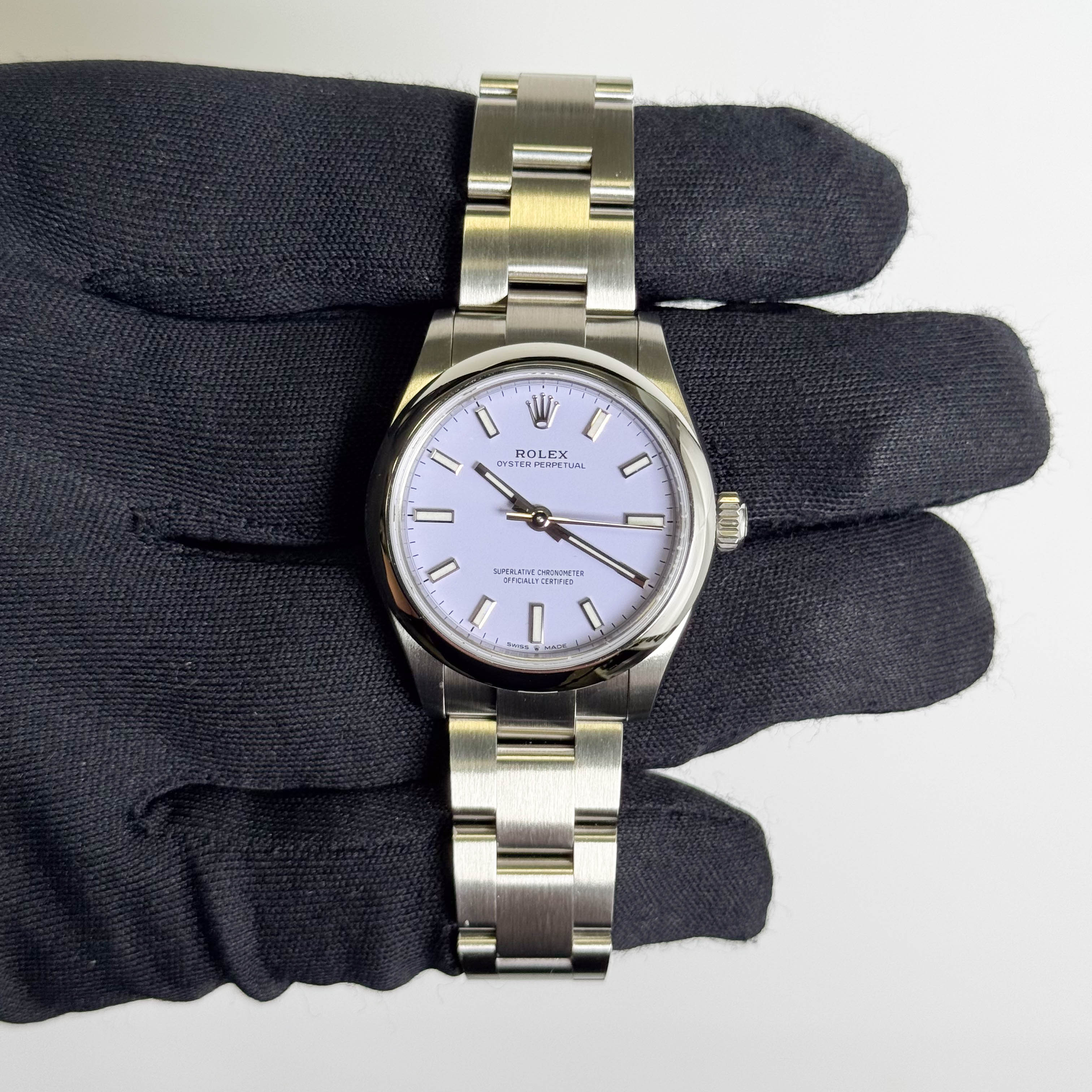 Rolex Oyster Perpetual 31mm Lilac Dial Watch Ref# 277200