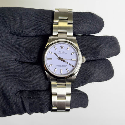 Rolex Oyster Perpetual 31mm Lilac Dial Watch Ref# 277200 - Happy Jewelers Fine Jewelry Lifetime Warranty
