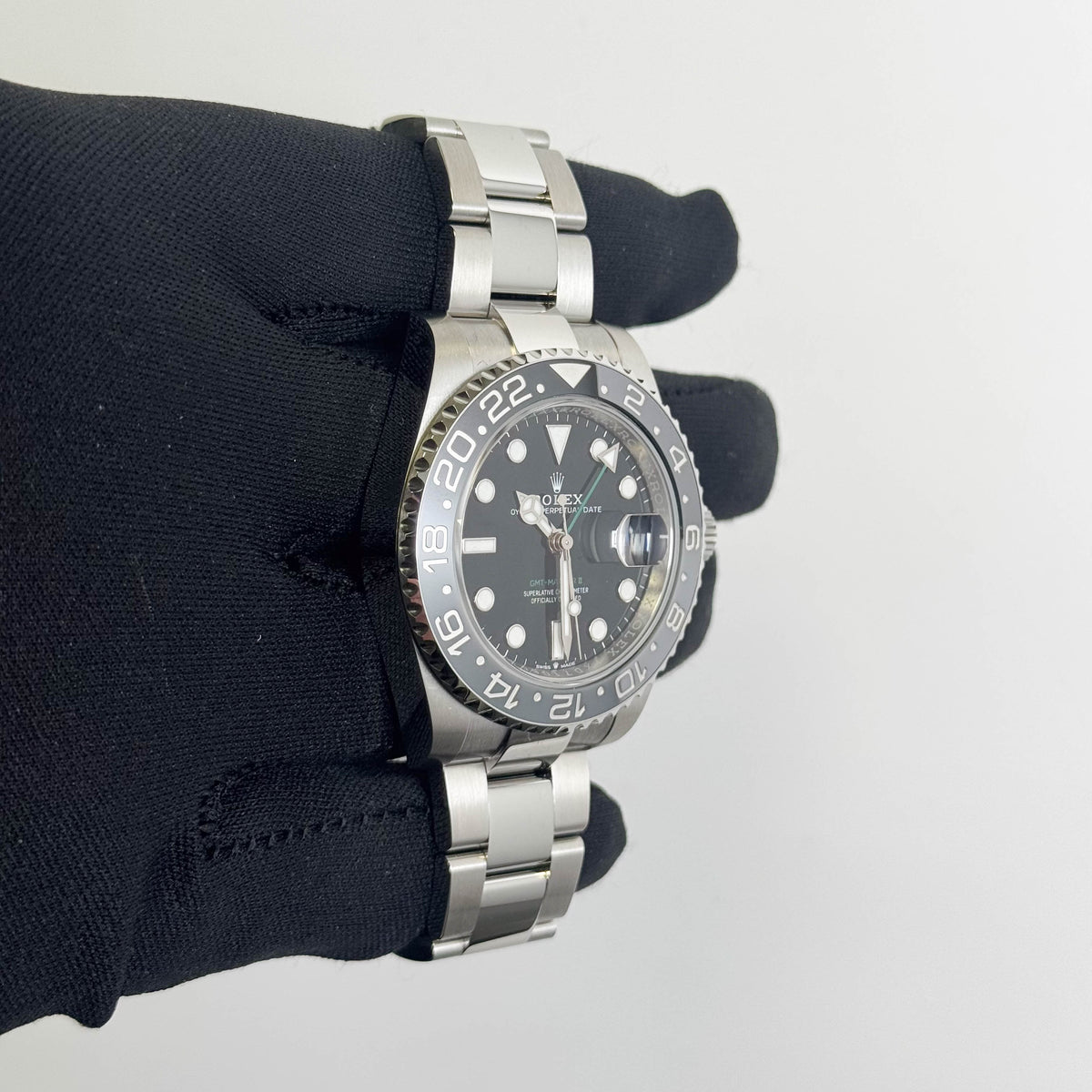 Rolex GMT-Master II "Bruce Wayne" 40mm Black Dial Watch Ref# 126710GRNR