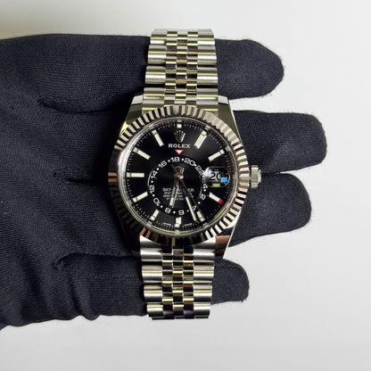 Rolex Sky-Dweller 42 mm Black Dial Watch Ref# 326934 - Happy Jewelers Fine Jewelry Lifetime Warranty