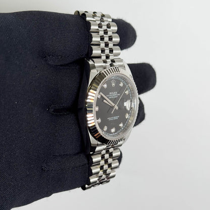 Rolex Datejust 41mm Black Dial Watch Ref# 126334 - Happy Jewelers Fine Jewelry Lifetime Warranty