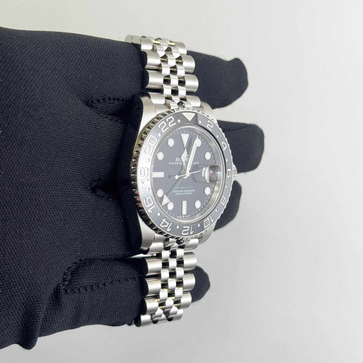 Rolex GMT-Master II "Bruce Wayne" 40mm Black Dial Watch Ref# 126710GRNR