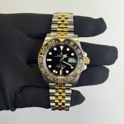 Rolex GMT-Master II 40mm Black Dial Watch Ref# 126713GRNR